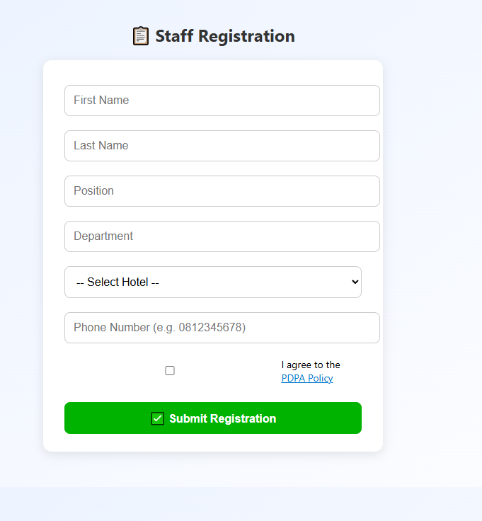 Registration Form
